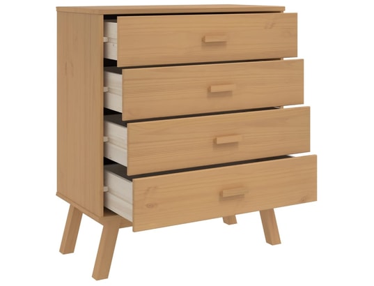 VIDAXL - Armoire à tiroirs olden marron bois de pin solide