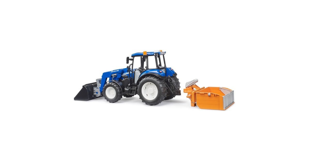 bruderNew Holland T5.120 met voorlader, kiepbak en vorken Modelvoertuig  (02187)