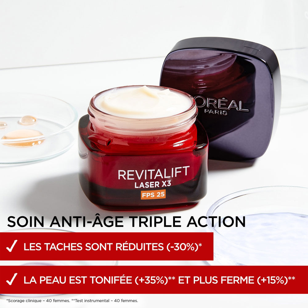 Revitalift Laser X3 Crème de Jour Anti-Age Triple Action FPS 25