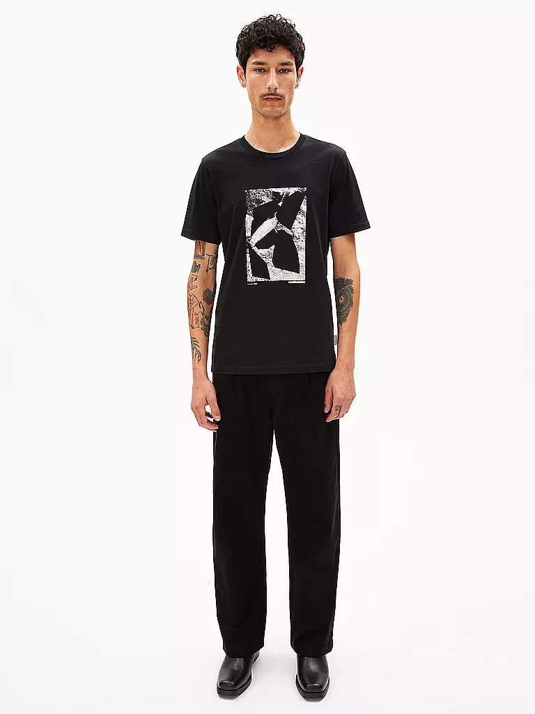 ARMEDANGELS T-Shirt JAAMES ROCKS schwarz