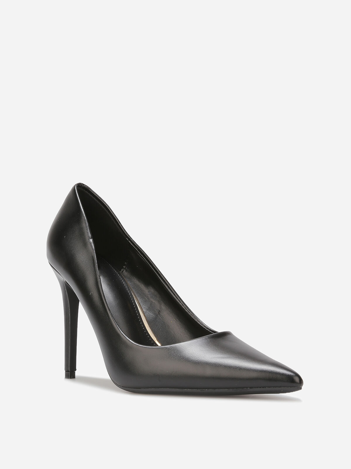 Escarpins pointus basiques en simili- Noir