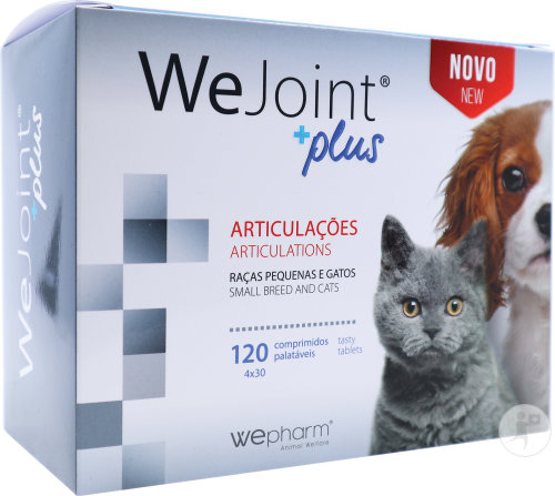 Wepharm WeJoint Plus Articulations Aliment Complémentaire Petits Chiens Et Chats 120 Comprimés