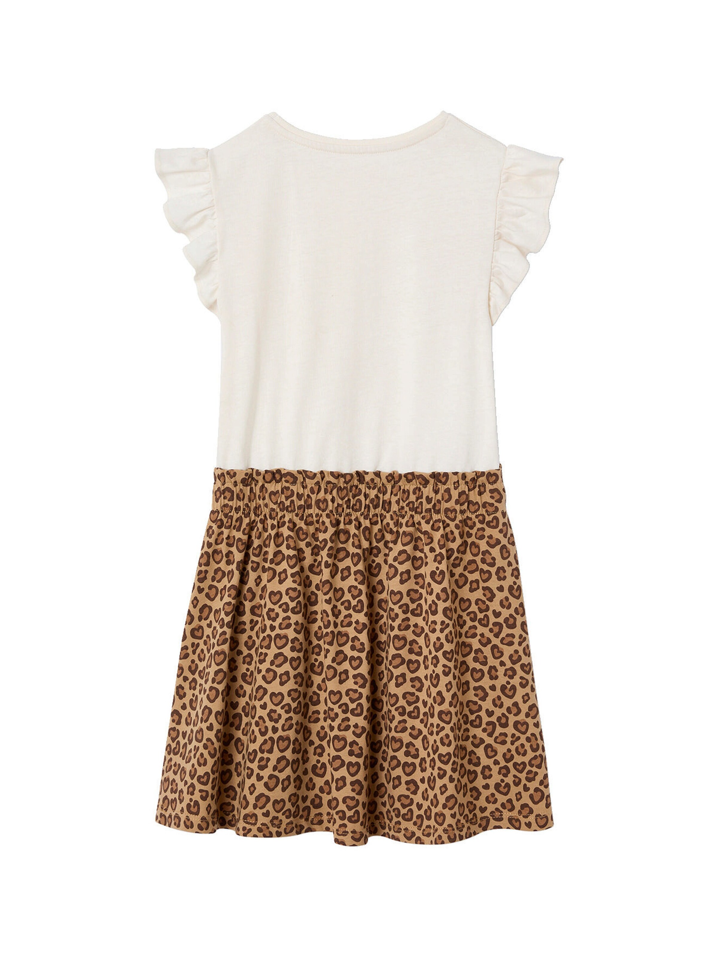 Vertbaudet Mädchen 2-in-1-Kleid beige