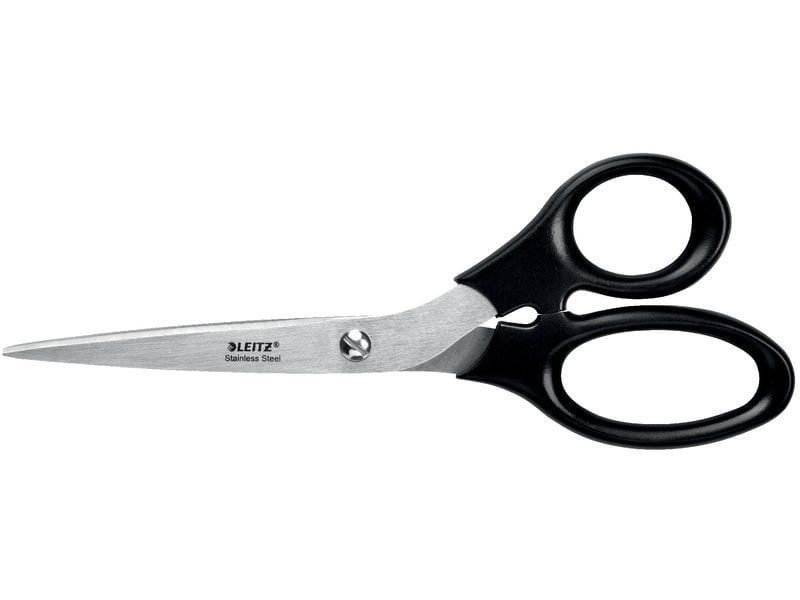 Leitz Schere 20 cm, Edelstahl Schere für Links- und Rechtshänder