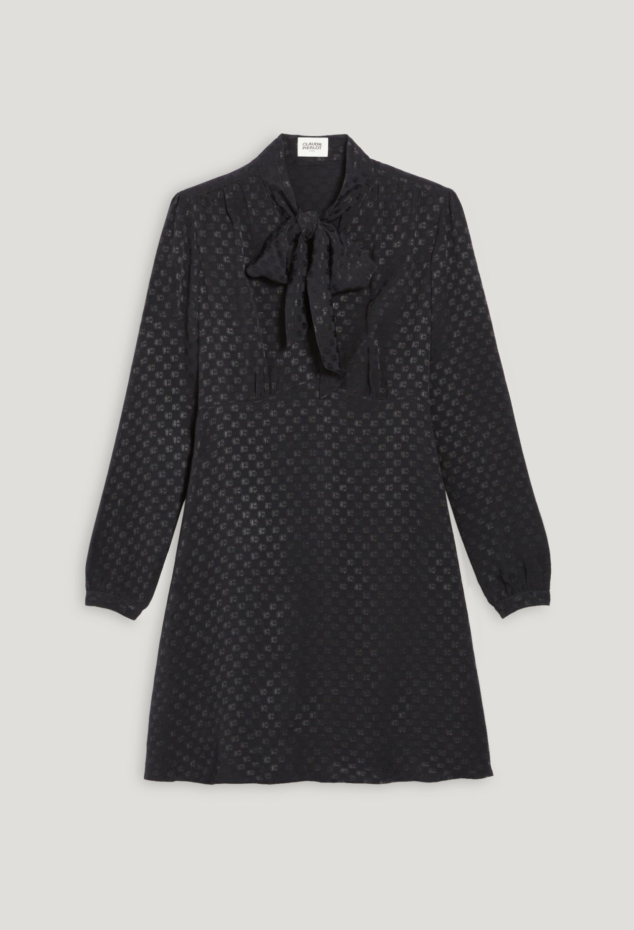 Robe col lavalli&egrave;re noire