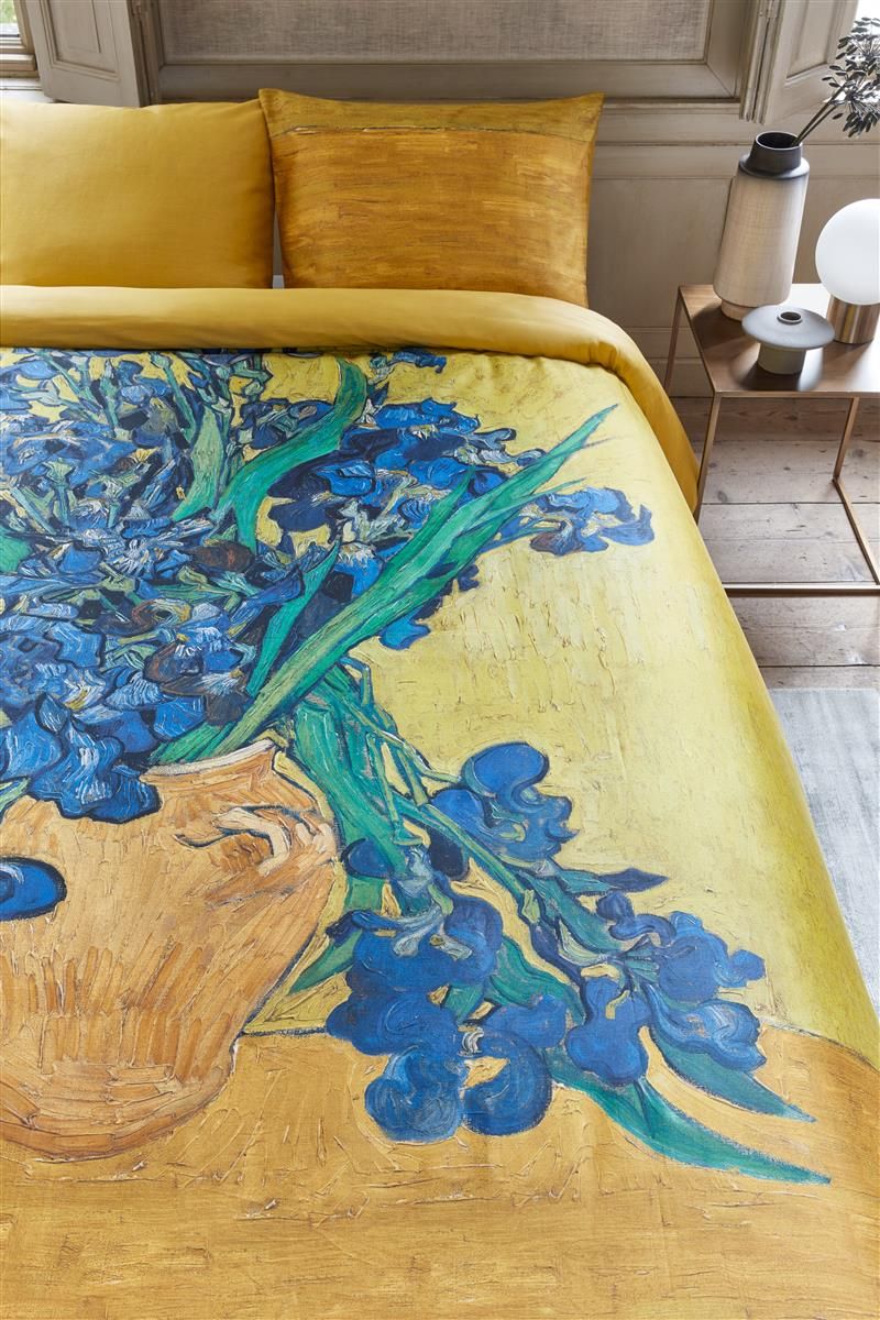 Bettwäsche Satin IRISES 135x200 cm, mit 1 Kissen