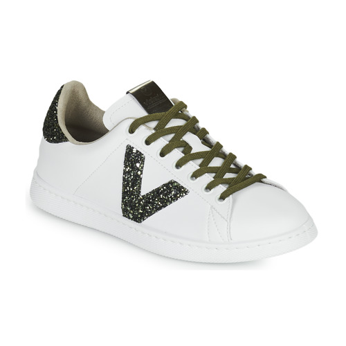 Victoria - TENIS PIEL - Blanc / Kaki