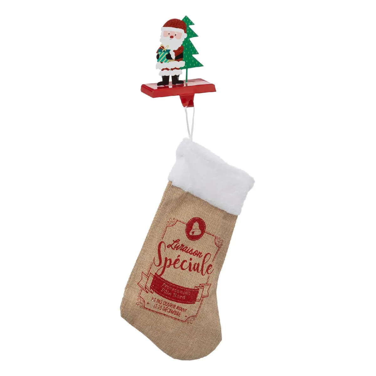 Atmosphera, Createur D'Interieur Atmosphera Porte Chaussette Noël - Rouge