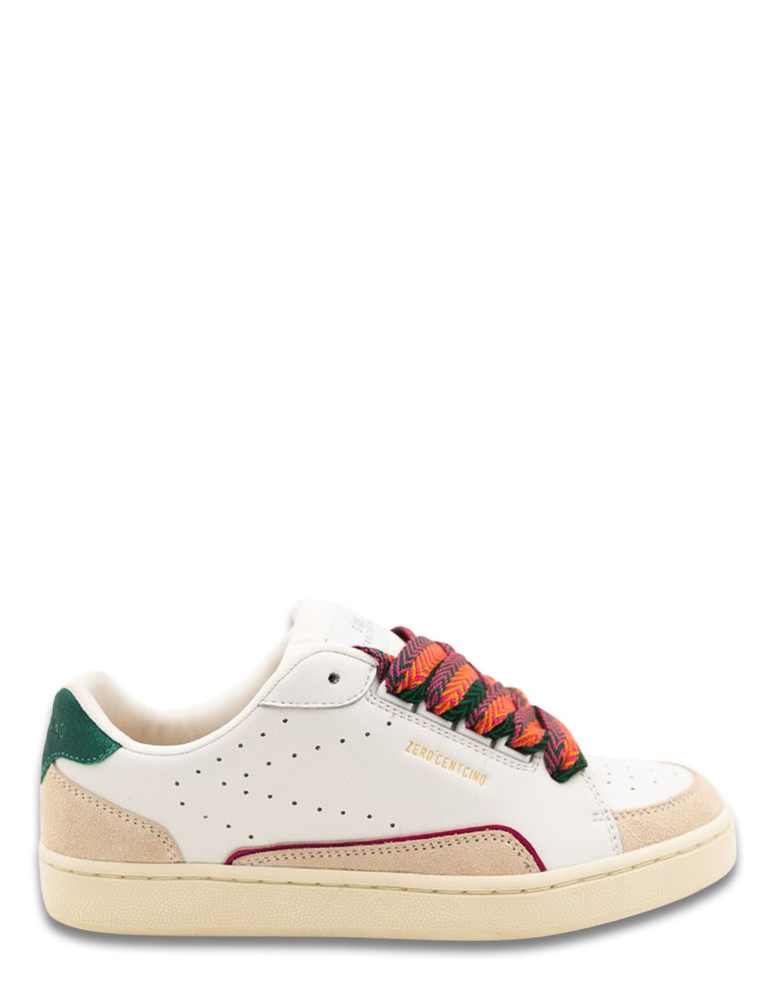 0-105 Baskets de ville Femme Avril Summer Cuir Blanc