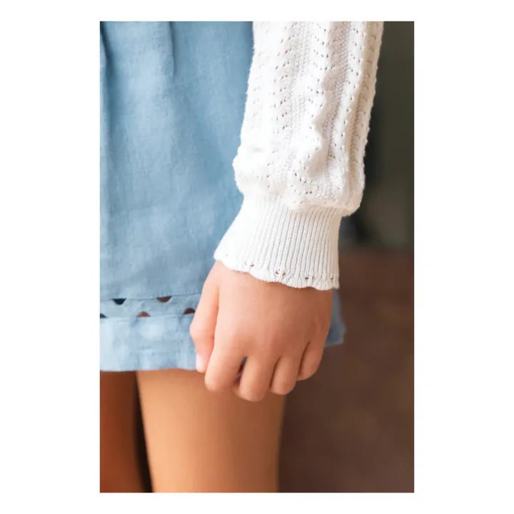 Tartine et Chocolat Cardigan en Maille | Blanc