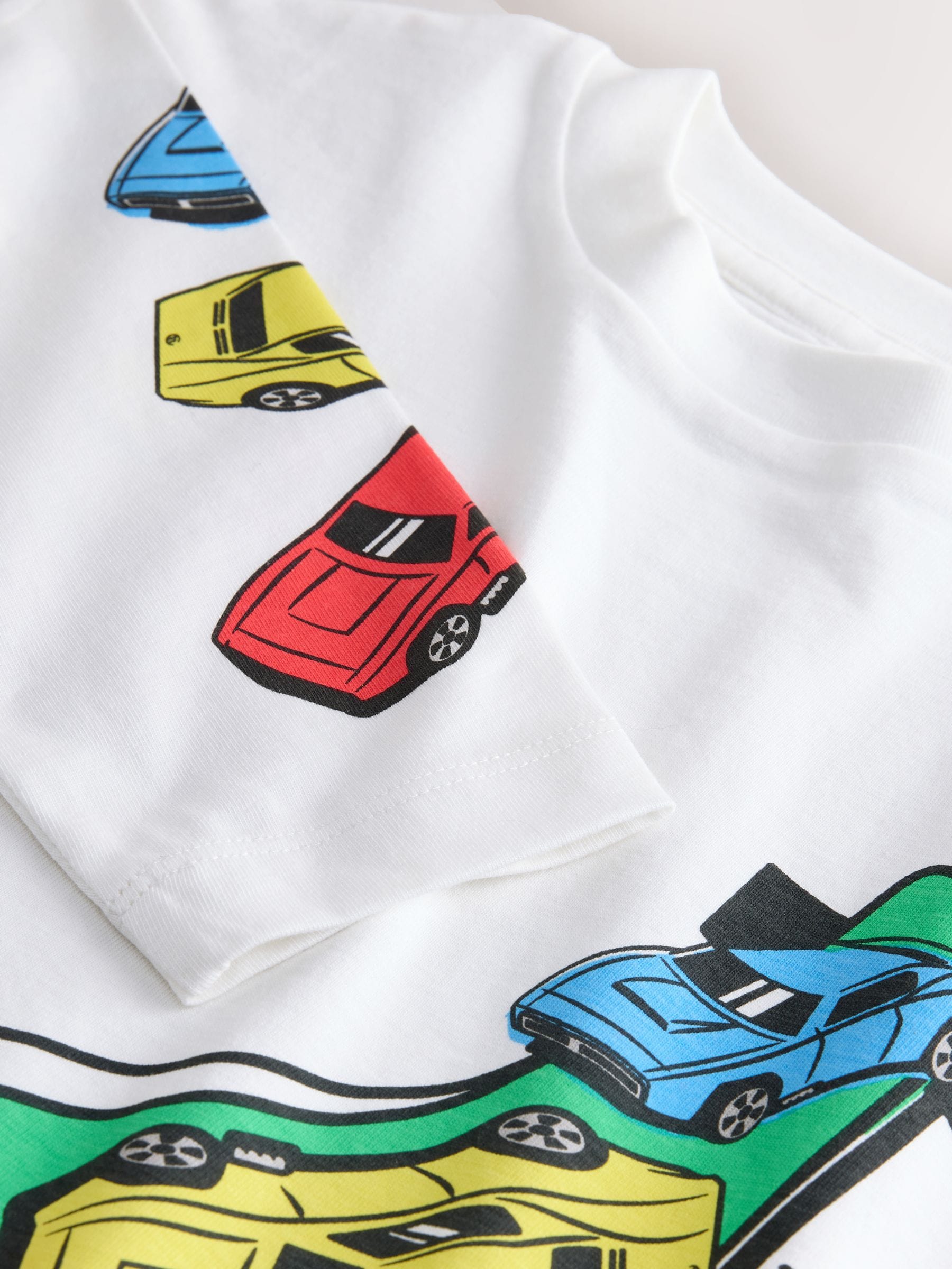 Wit - Hot Wheels T-shirt met lange mouwen (9mnd -8jr)