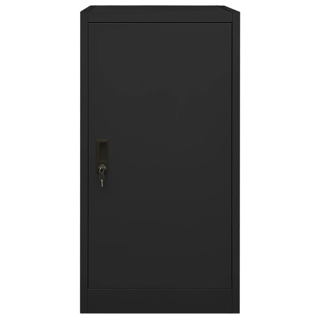 vidaXL Zadelkast Zwart 53x53x105 cm Staal