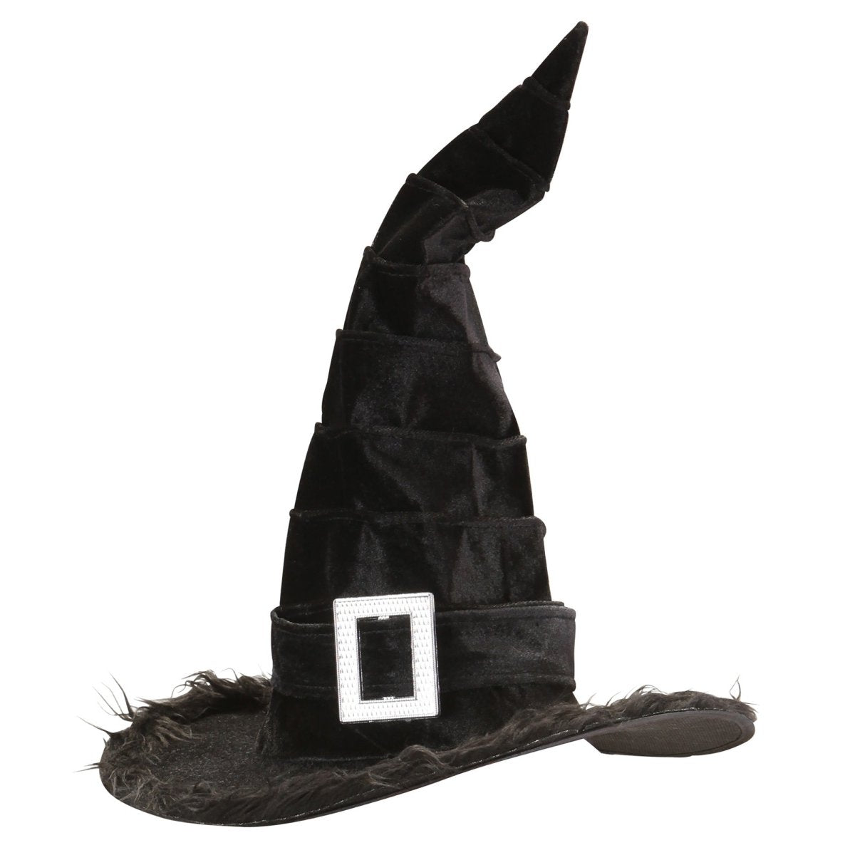 Halloween Heksenhoed Zwart Met Gesp