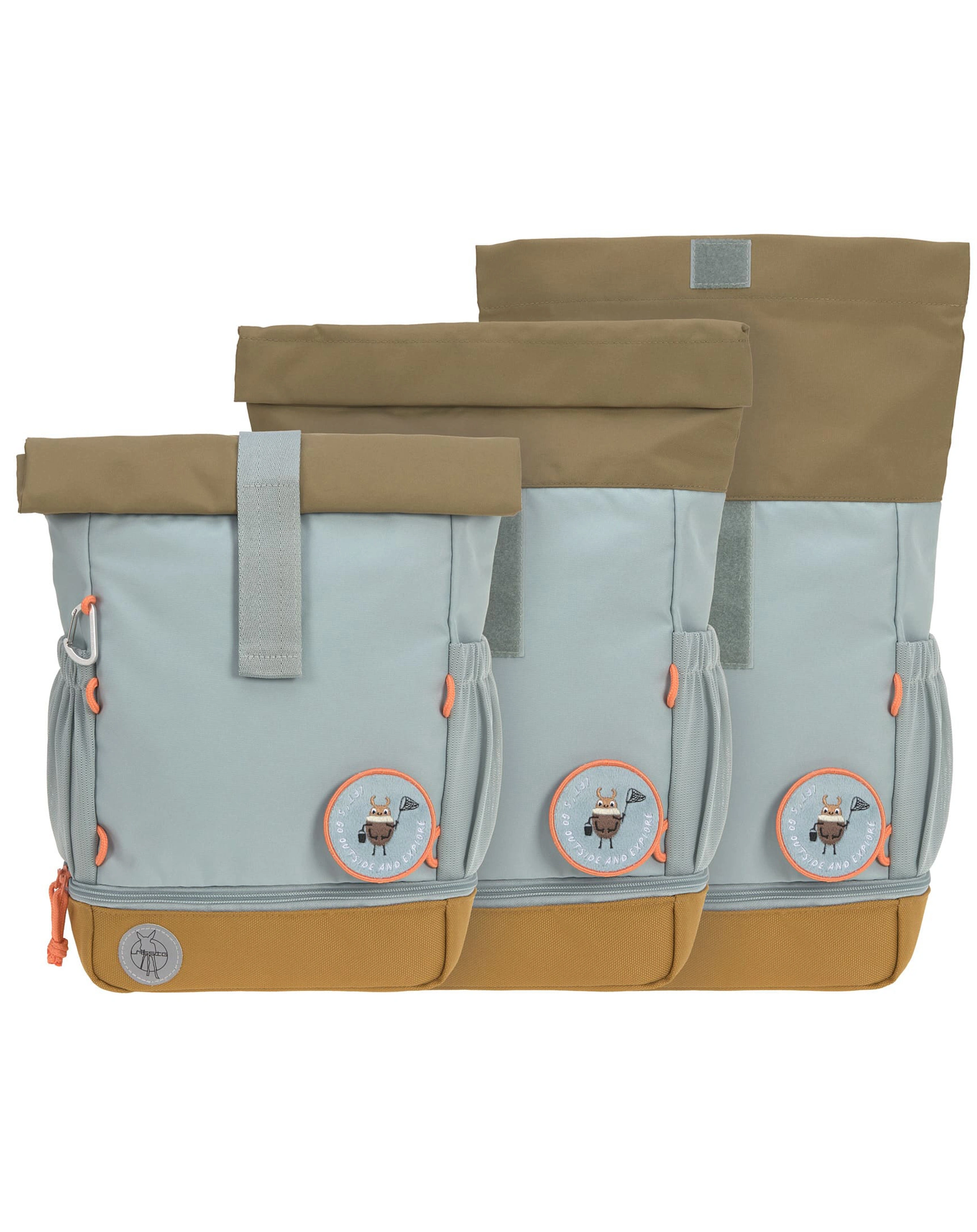 Rolltop-Rucksack NATURE (32,5x23x11) in light blue