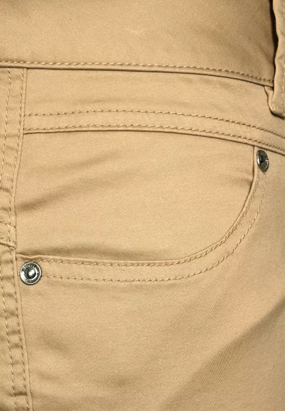 Casual Fit Hose in Unifarbe - light safari sand