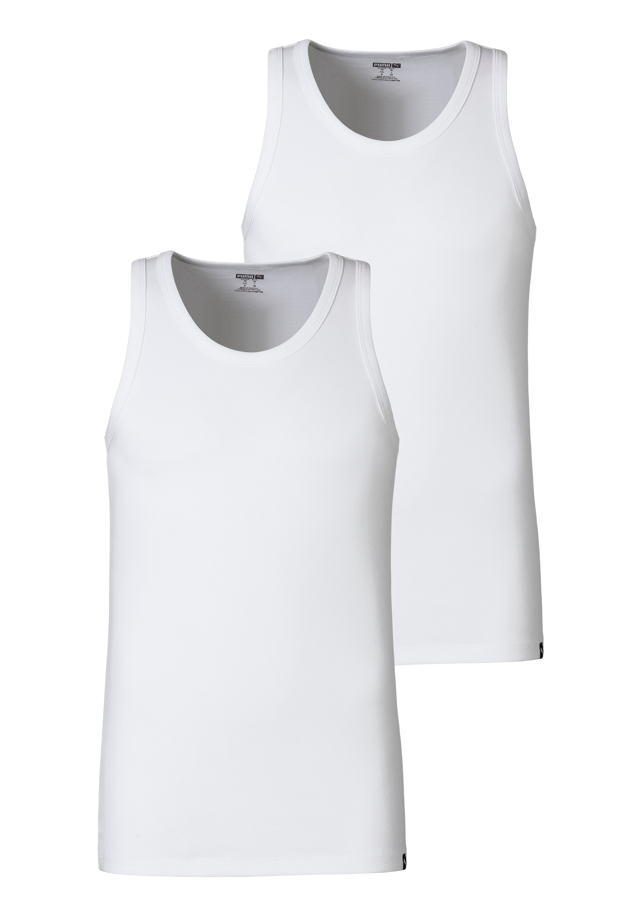 PUMA Tanktop »PUMA BASIC 2P TANK TOP«, 2er Packer Packung, mit Rundhalsausschnitt