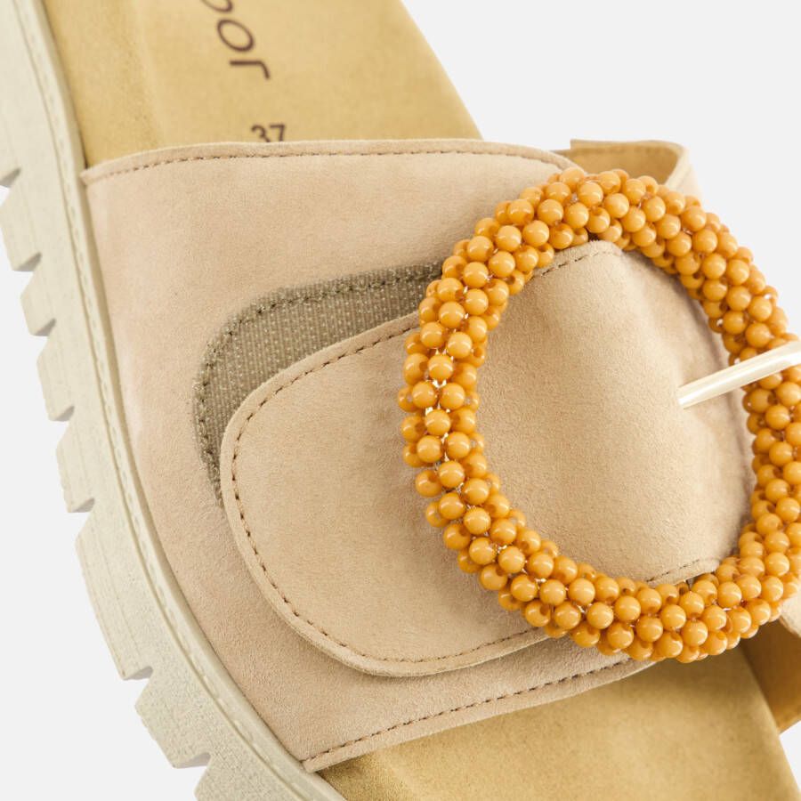 Gabor 83.745.14 Slippers Beige Suede Dames Beige