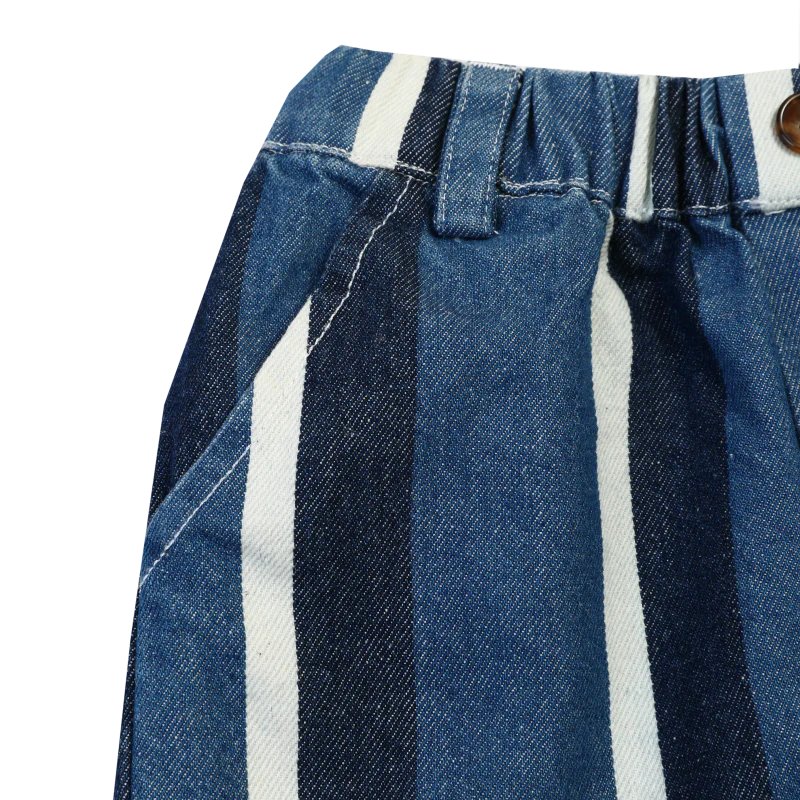 Theoule Trousers | Vintage Blue - White Striped