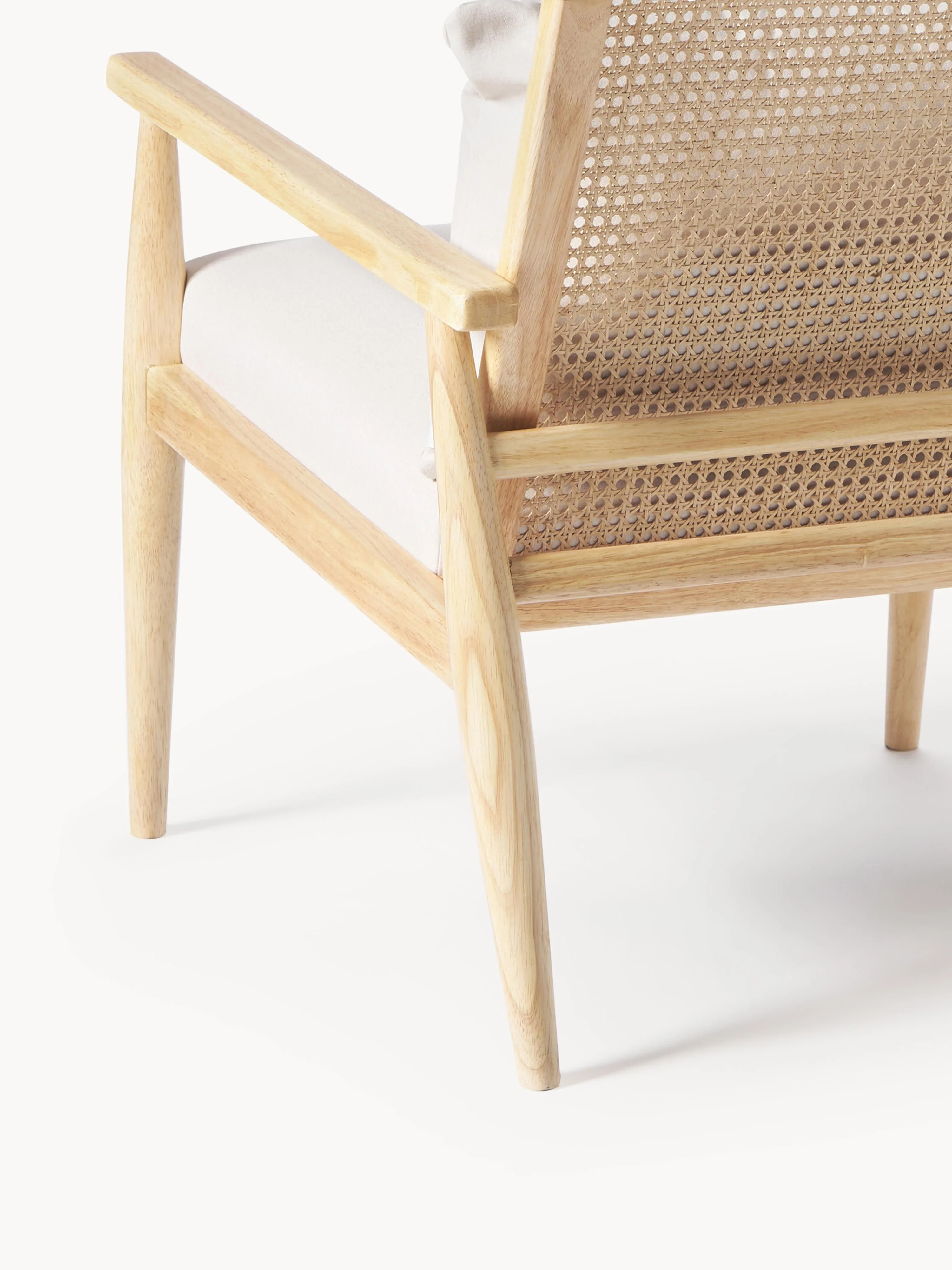 Loungefauteuil Manuell van rubberhout