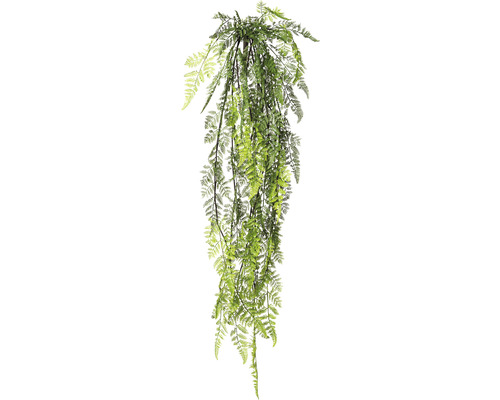 Kunstplant, hangende varenstruik, hoogte: 114 cm, groen