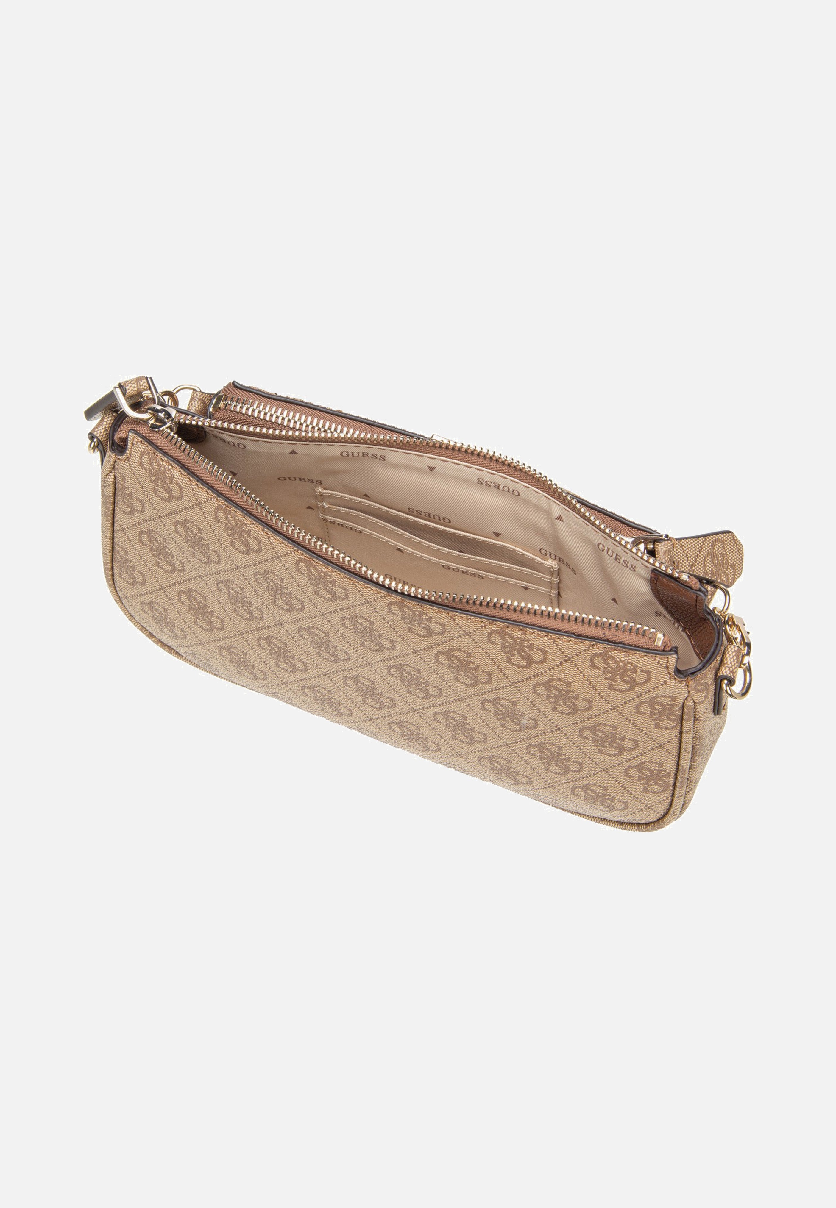 Noelle II Double Pouch CB 72710 Logo Latte/Brown - Crossbody Bag