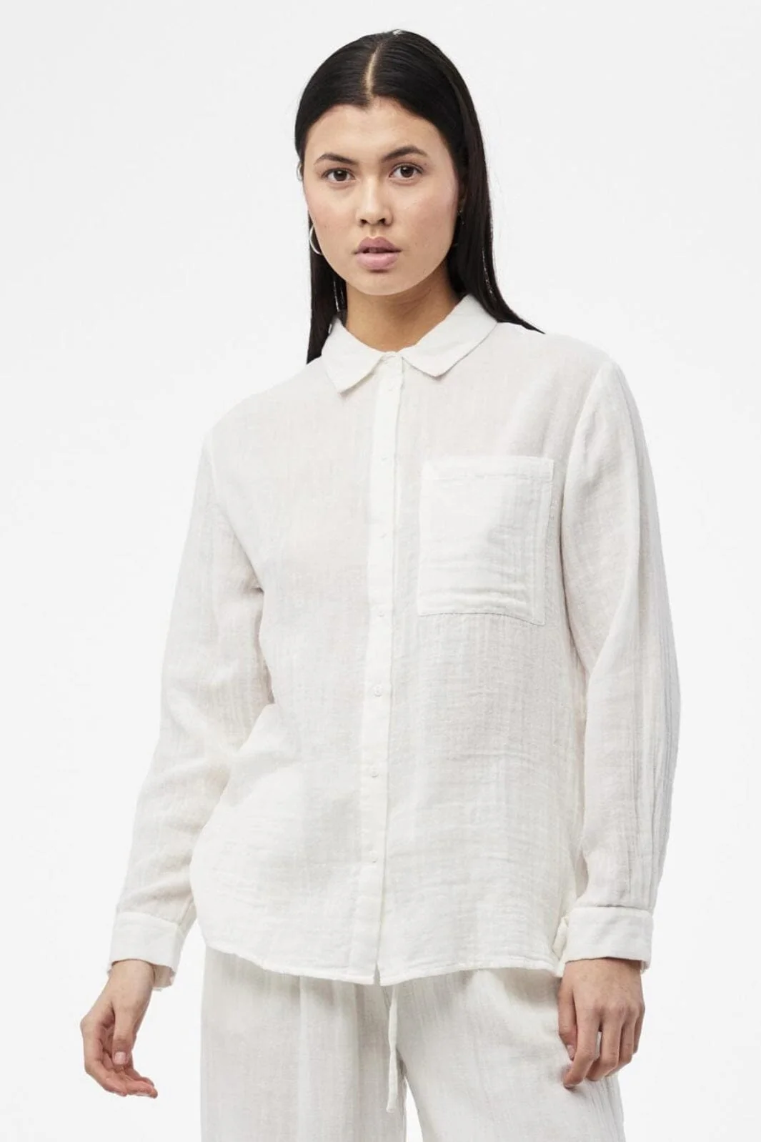 Pieces Pcmastina Ls Relaxed Shirt 4465813 cloud dancer