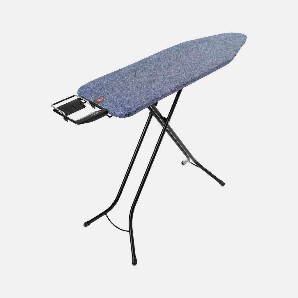 Strijkplank B, 124x38 cm, strijkerhouder - Denim Blue