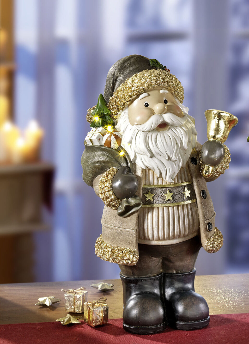 Beleuchtete Figuren aus Polyresin