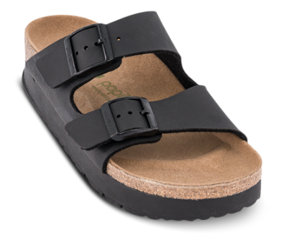 Birkenstock Papillio Arizona PAP Flex Platform Birko-Flor Sort Narrow