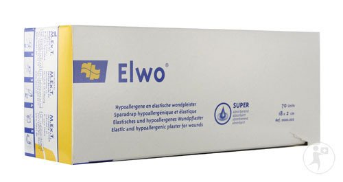 Elwo Pansement Elast Brun Sparadap Hypoallergénique Et Élastique 2cmx18cm Pièces 70 (0020022)
