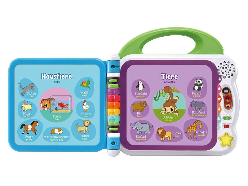 Vtech Beschäftigungsspielzeug Mein 100-Wörter-Buch Interaktives Bilderbuch zum Lernen erster Wörter