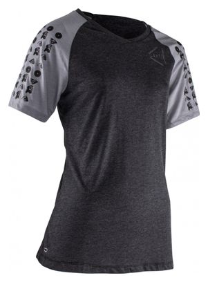 Maillot Manches Courtes Femme Leatt MTB All Mountain 2.0 Noir/Gris