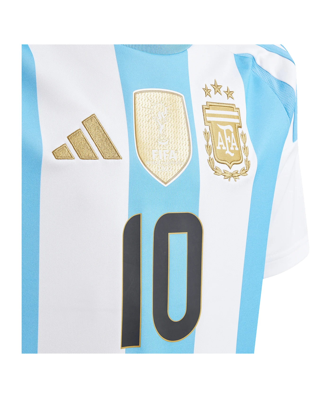 adidas Argentinien Trikot Home Copa America 2024 Messi Kids Weiss