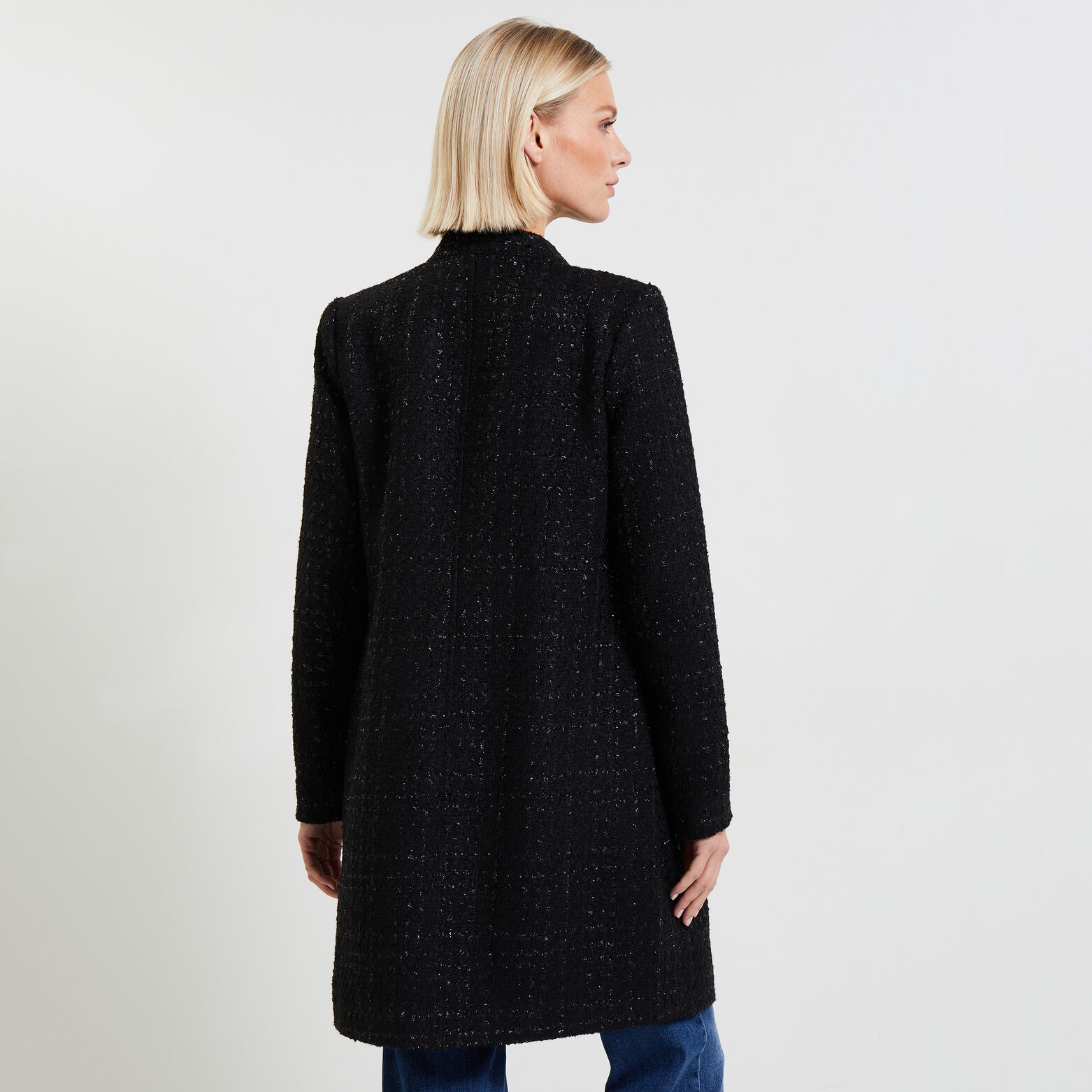 Manteau tweed femme
