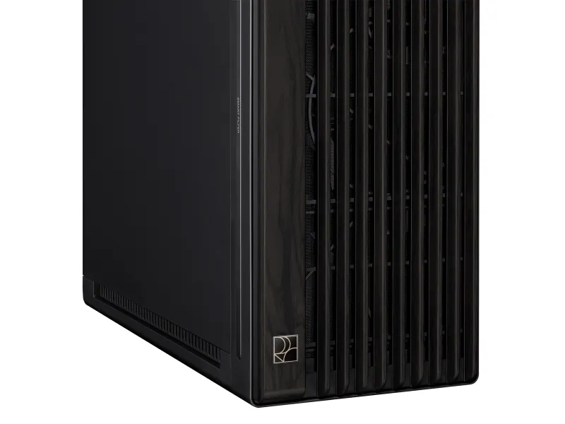 ASUS ProArt PA602 - Wood Edition - mid tower - udvidet ATX - ingen strømforsyning - sort - USB/Lyd