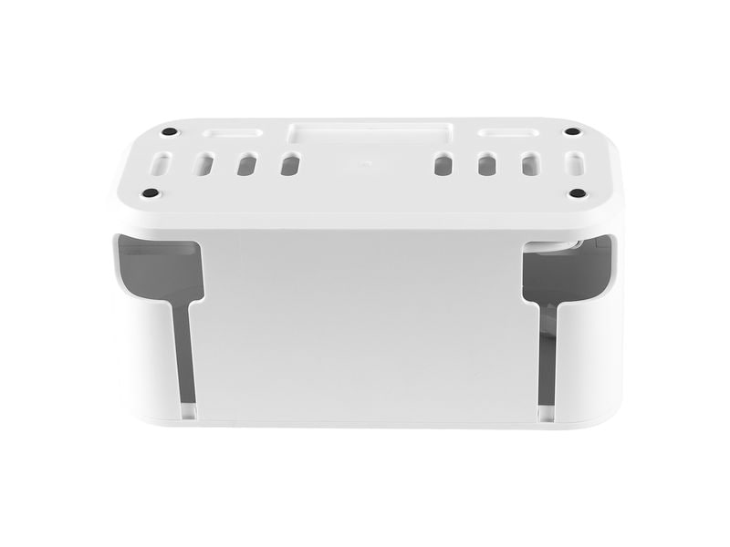 STEFFEN Kabelbox 5xT13 mit Schalter, Weiss Kabel Organizer Box mit Steckdosenleiste
