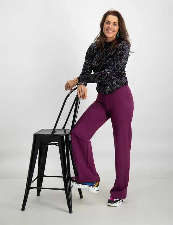 Tramontana T-shirt Velvet paisley print C08-10-401