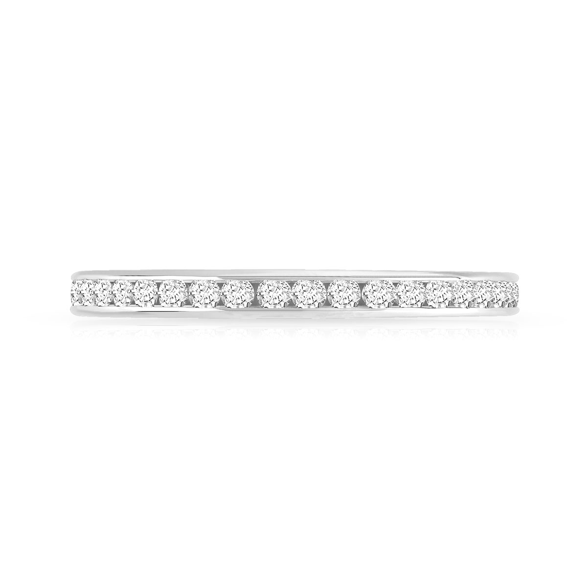 Alliance or 750 blanc diamant