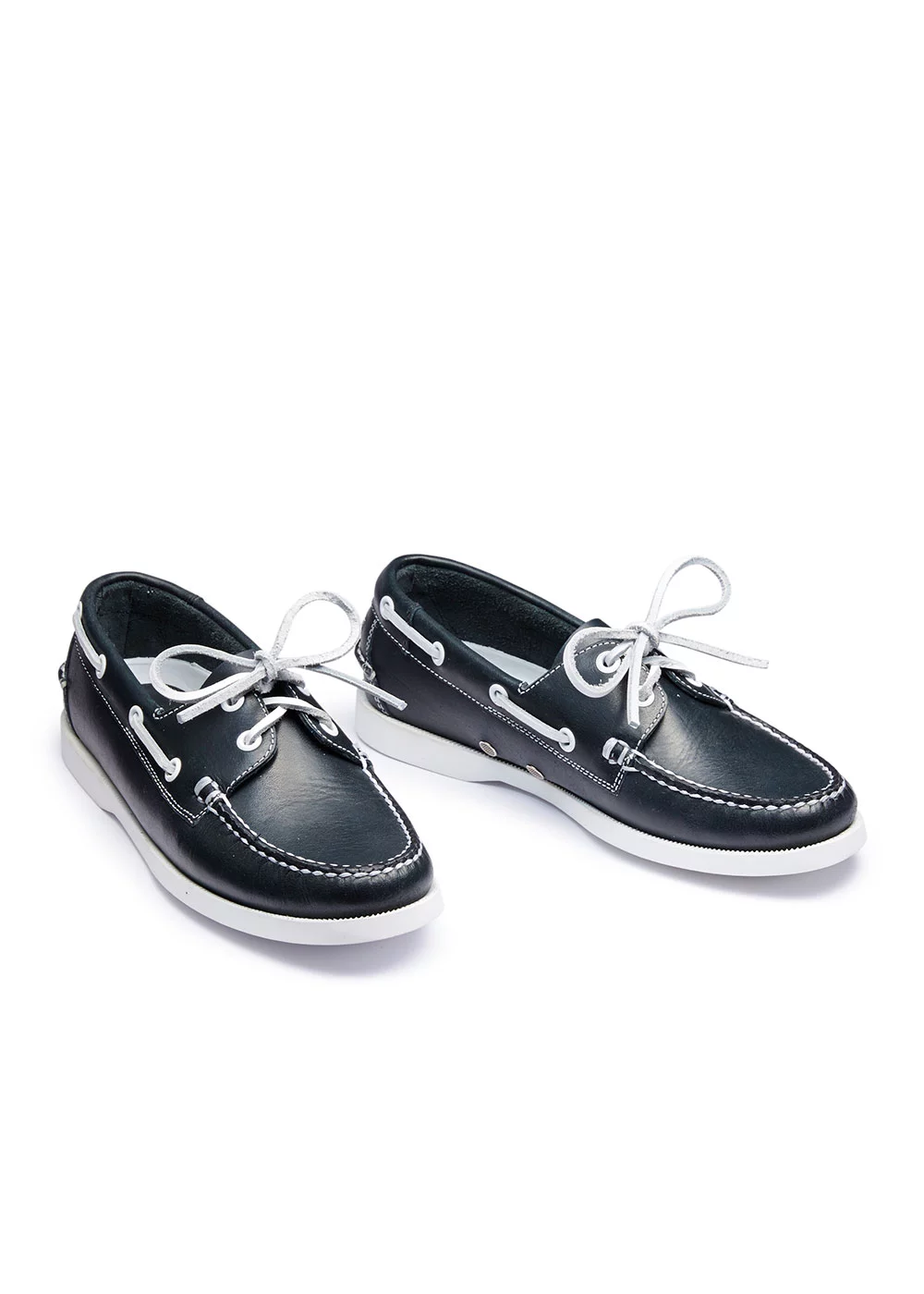 BOAT SHOE CUIR MARINE