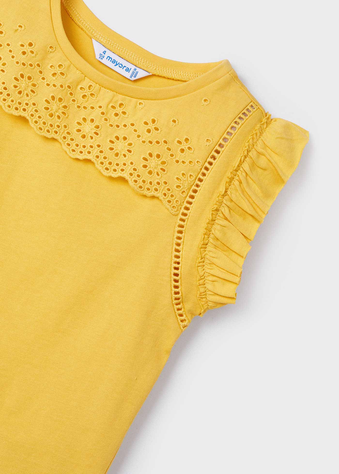 Camiseta perfurada Better Cotton para meninas em Granada