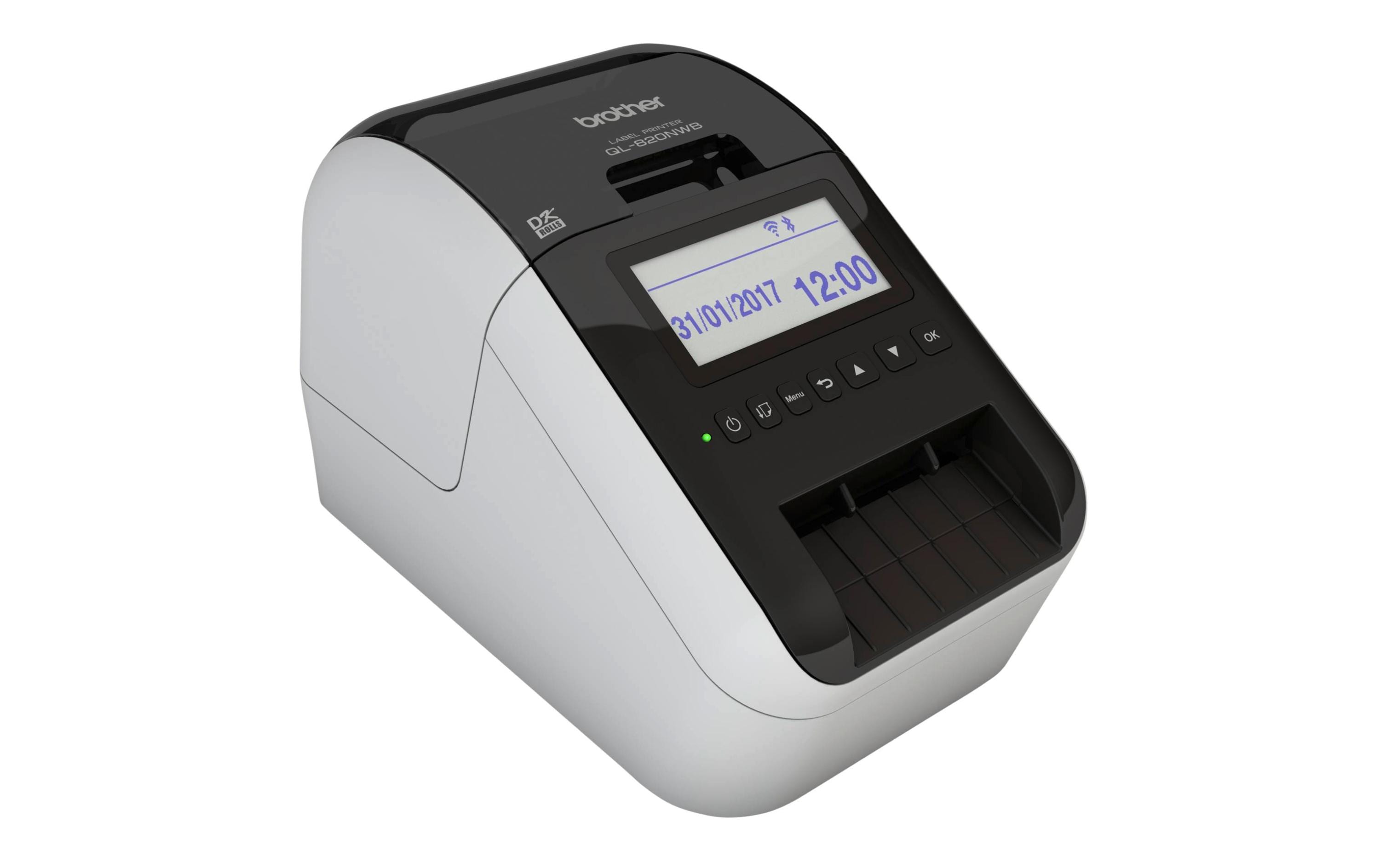 Etikettendrucker QL-820NWBcVM inkl. 3x DK-N55224<br>Netzwerk- und WLAN-fähiger 2-Farb-Thermodirektdrucker