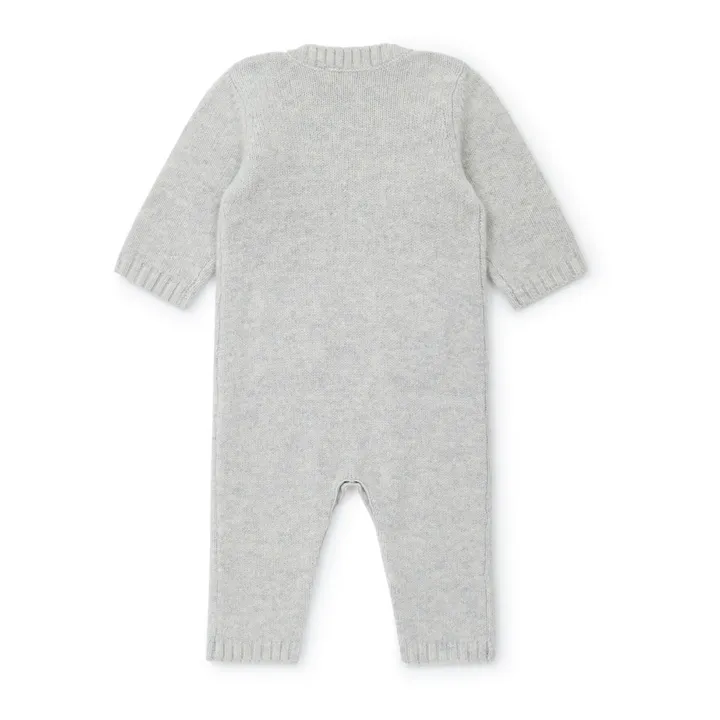 Bonton Combinaison Mérinos | Gris chiné