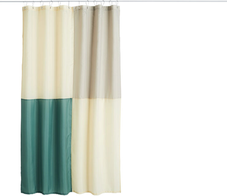 Hay Check Shower Curtain-Green Green