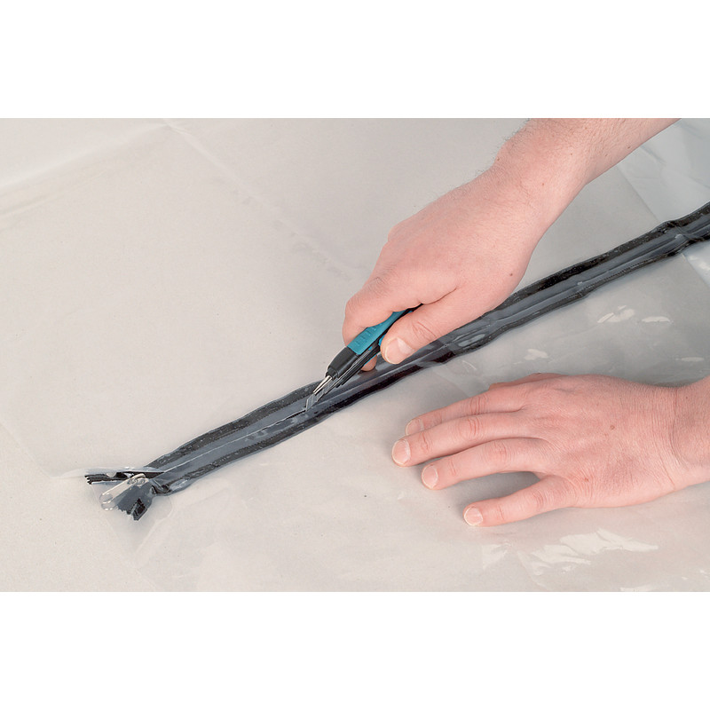 Wolfcraft stofdeur met rits 125x225mm