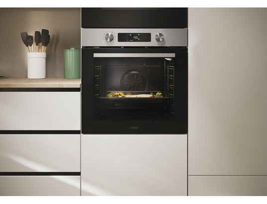 CANDY - Four encastrable pyrolyse CA6 N3B3YTX, 78 litres, 10 fonctions de cuisson