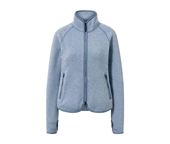 Strickfleece-Jacke, icegrau