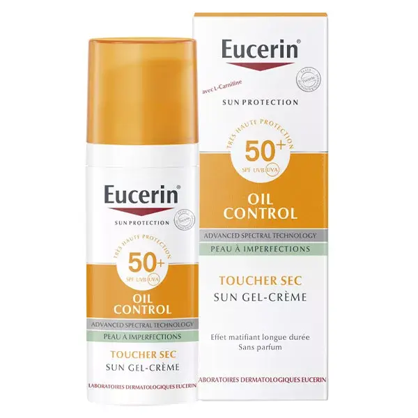 Protetor solar em gel Eucerin com controle de oleosidade FPS 50+ 50ml
