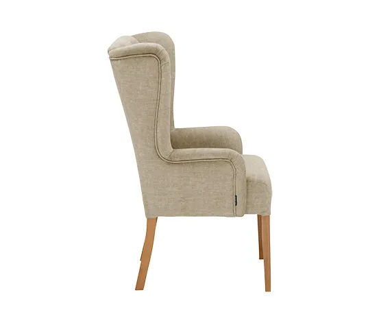 Hochlehner-Polsterstuhl mit Armlehne »Hendrick«, beige
