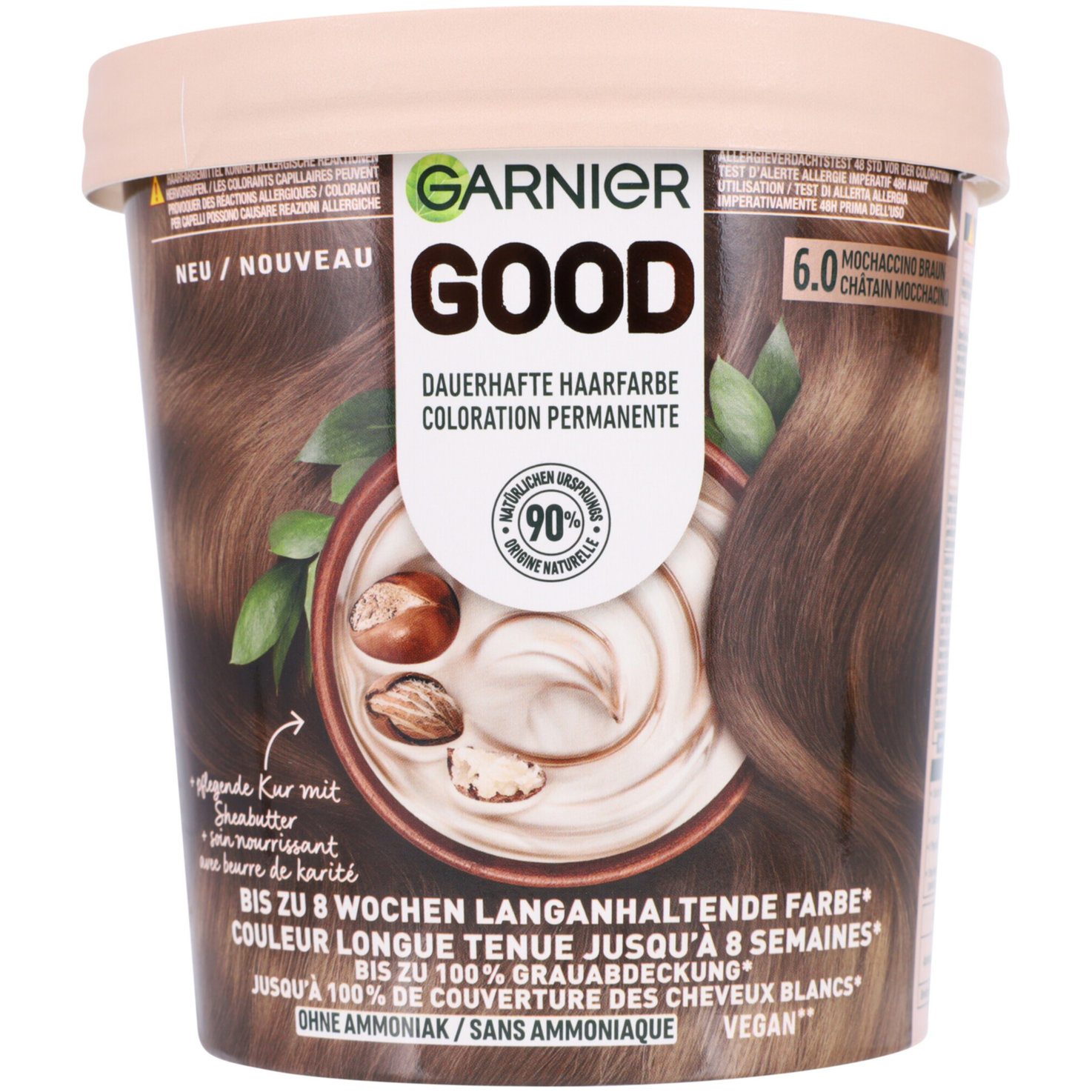 Garnier GOOD Dauerhafte Haarfarbe 6.0 Mochaccino Braun