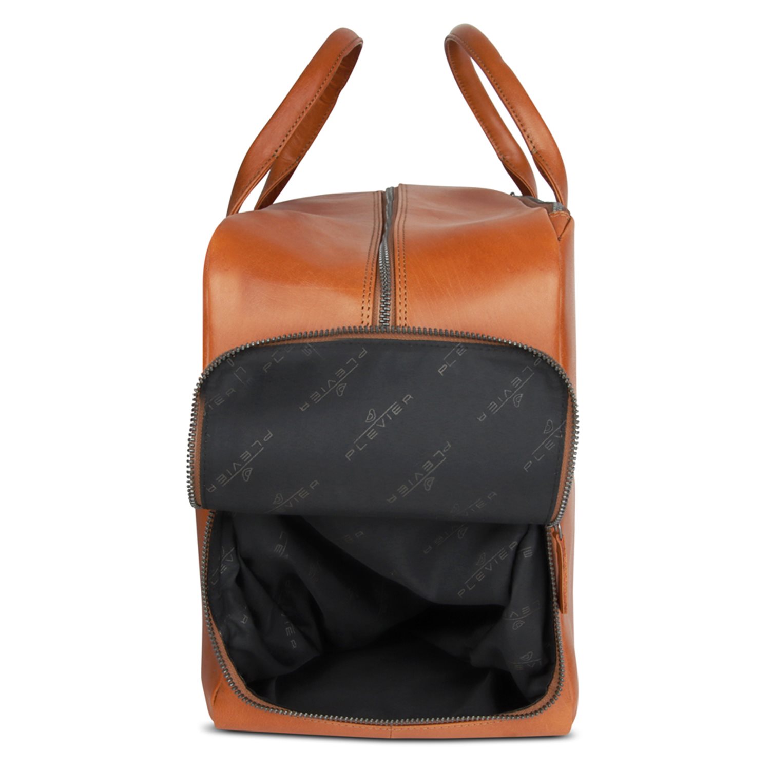 Plevier Breccia Weekender cognac